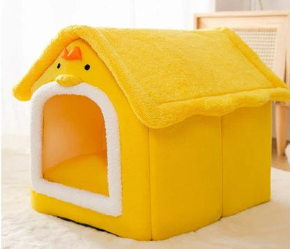 A cozy and comfortable pet bed with a self-warming fabric, durable non-slip base, and removable machine-washable cover