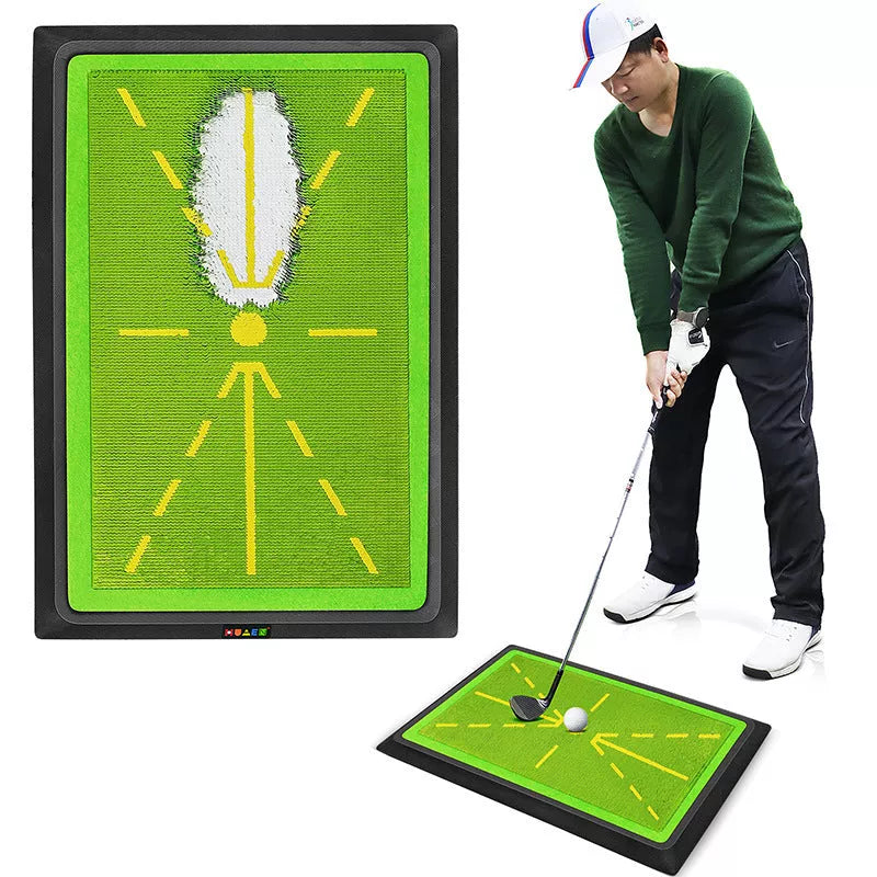 Golf Swing Practice Mat Strike with high-grade bead sheet for realistic practice