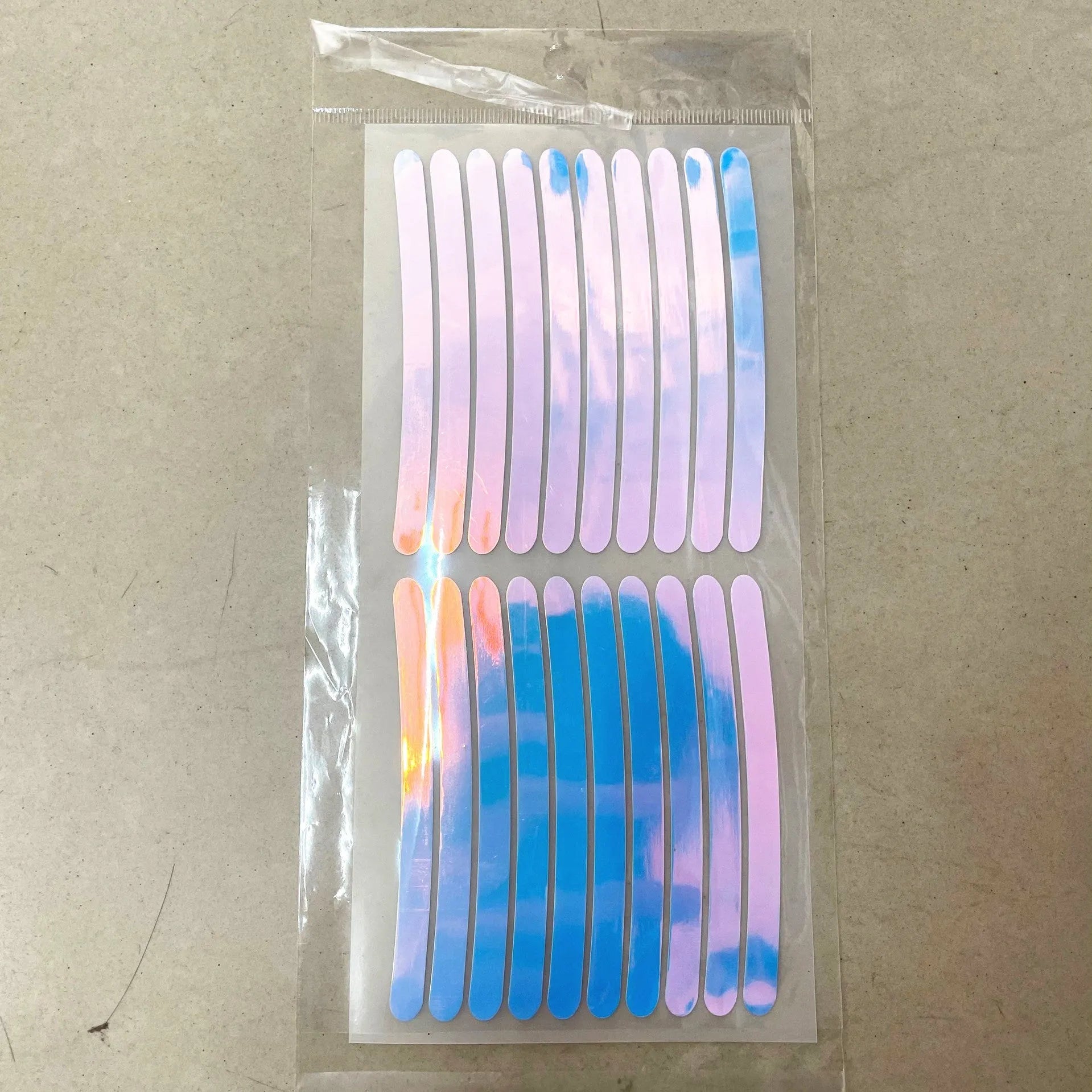 20-piece car wheel hub reflective stickers in multiple colours including fluorescent, rainbow and standard options