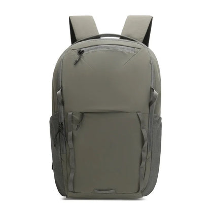 Waterproof Taslan composite cloth backpack in a solid colour with a curved shoulder strap