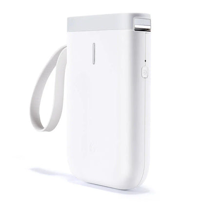 Compact, Bluetooth-enabled thermal label printer with high-resolution output and versatile label compatibility for home and office use