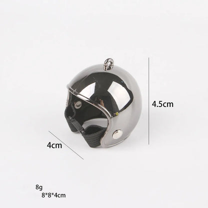 Small adjustable pet helmet for chickens and birds with sponge lining in various costume designs