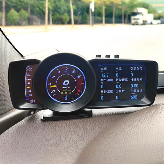A600 car monitoring computer with 4.3-inch colour display for OBDII diagnostics and GPS BeiDou navigation