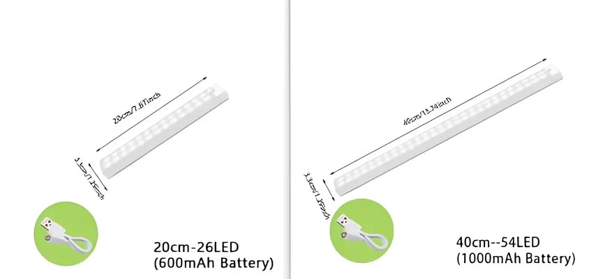 Stainless steel wireless LED motion sensor night light with magnetic wall mounting