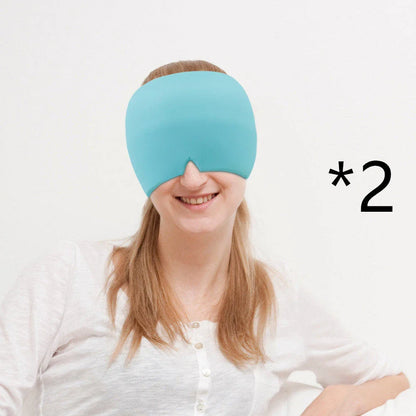 Soothing ice gel eye mask with elastic cloth design for headache and eye strain relief