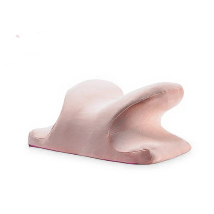 Ergonomic memory foam nap pillow with unique 'butterfly' shape design for comfortable desk or classroom power naps