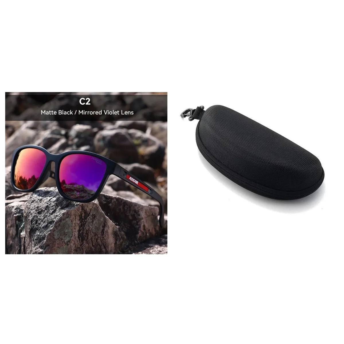 Retro style sunglasses with metal hinges and TAC lenses in multiple colour options