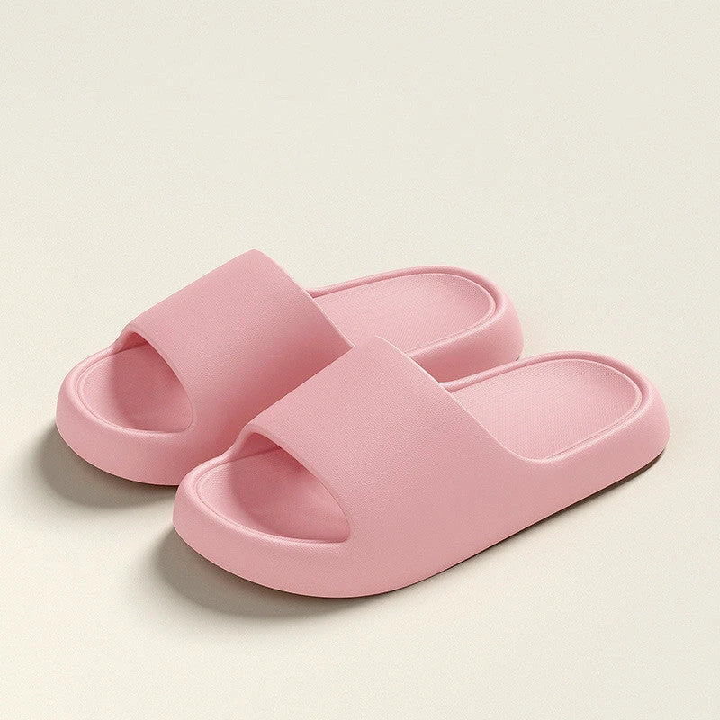 Cozy EVA foam slippers in a variety of vibrant colors with thick, cushioned soles and a slip-resistant design for comfortable indoor wear