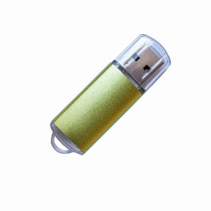 Software encryption lock C dongle USB key with metal shell in various colours showing 50mm length