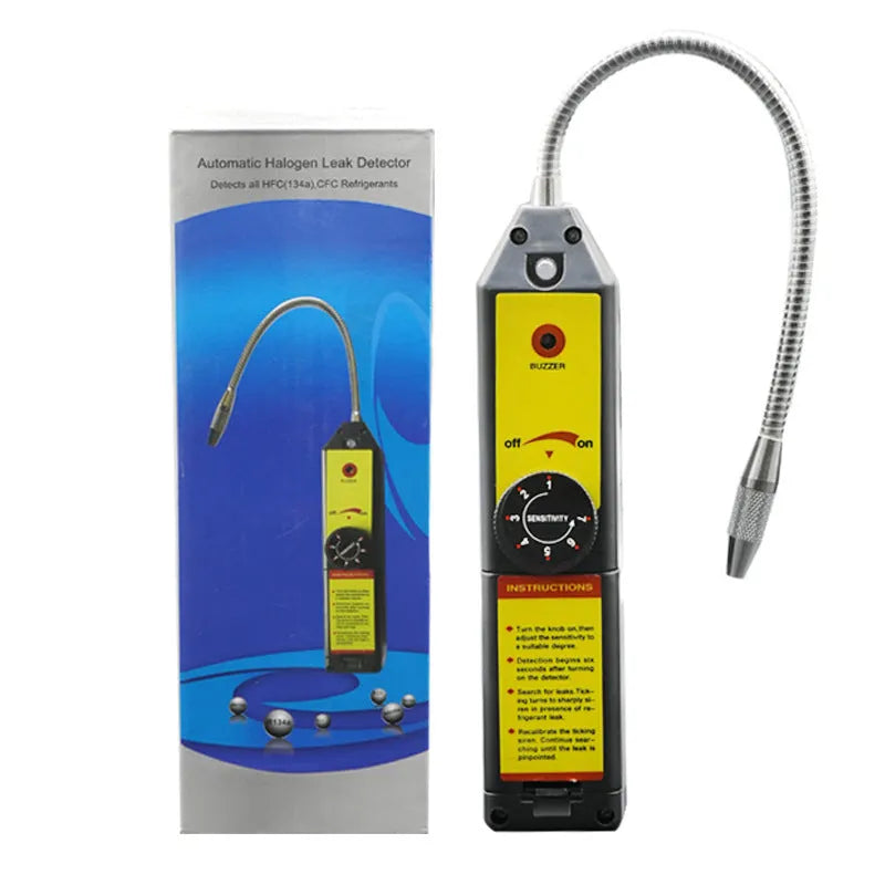WJL-6000 electronic halogen refrigerant leak detector with 20cm probe for automotive air conditioning systems
