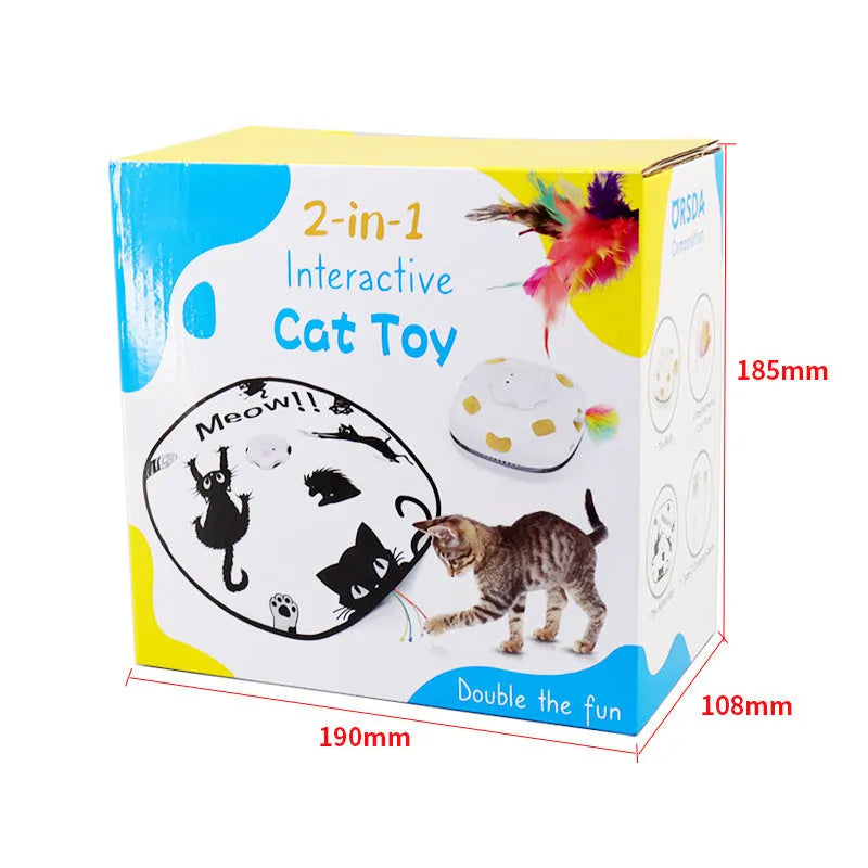 19.8x11.5x19.5cm plastic cat toy with moving parts for independent feline entertainment