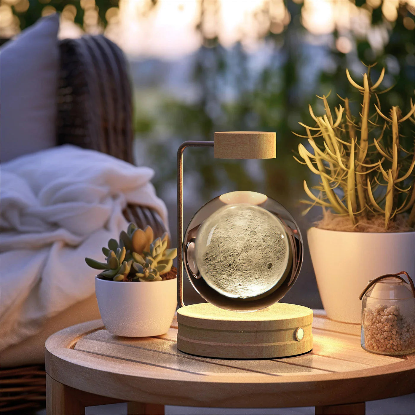Captivating Crystal Ball Dinosaur Nightlight with Warm, Soothing Glow