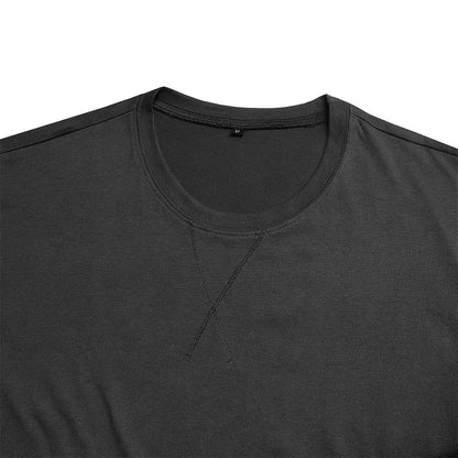 Men's slim fit cotton hip hop t-shirt in khaki colour, short sleeved, laid flat.