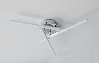 Square aluminium ceiling lamp with LED lighting measuring 480x480mm