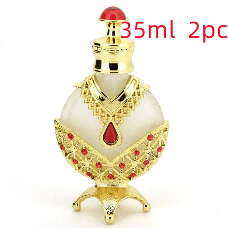 Luxurious Perfume Oil with Long-Lasting, Subtle Fragrance in Decorative Glass Bottle