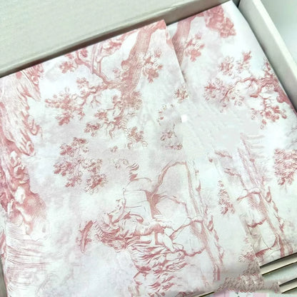Single sheet of French MG tissue paper in a pink and purple blend, showing its large 50x70cm size.