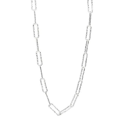 Women's S925 Silver Geometric Ring Necklace with adjustable length and Korean style design