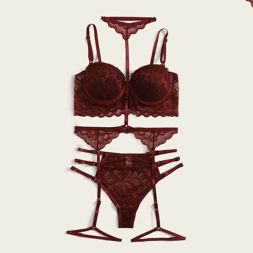 Ladies silver sequined silk nightdress with adjustable black lace suspenders