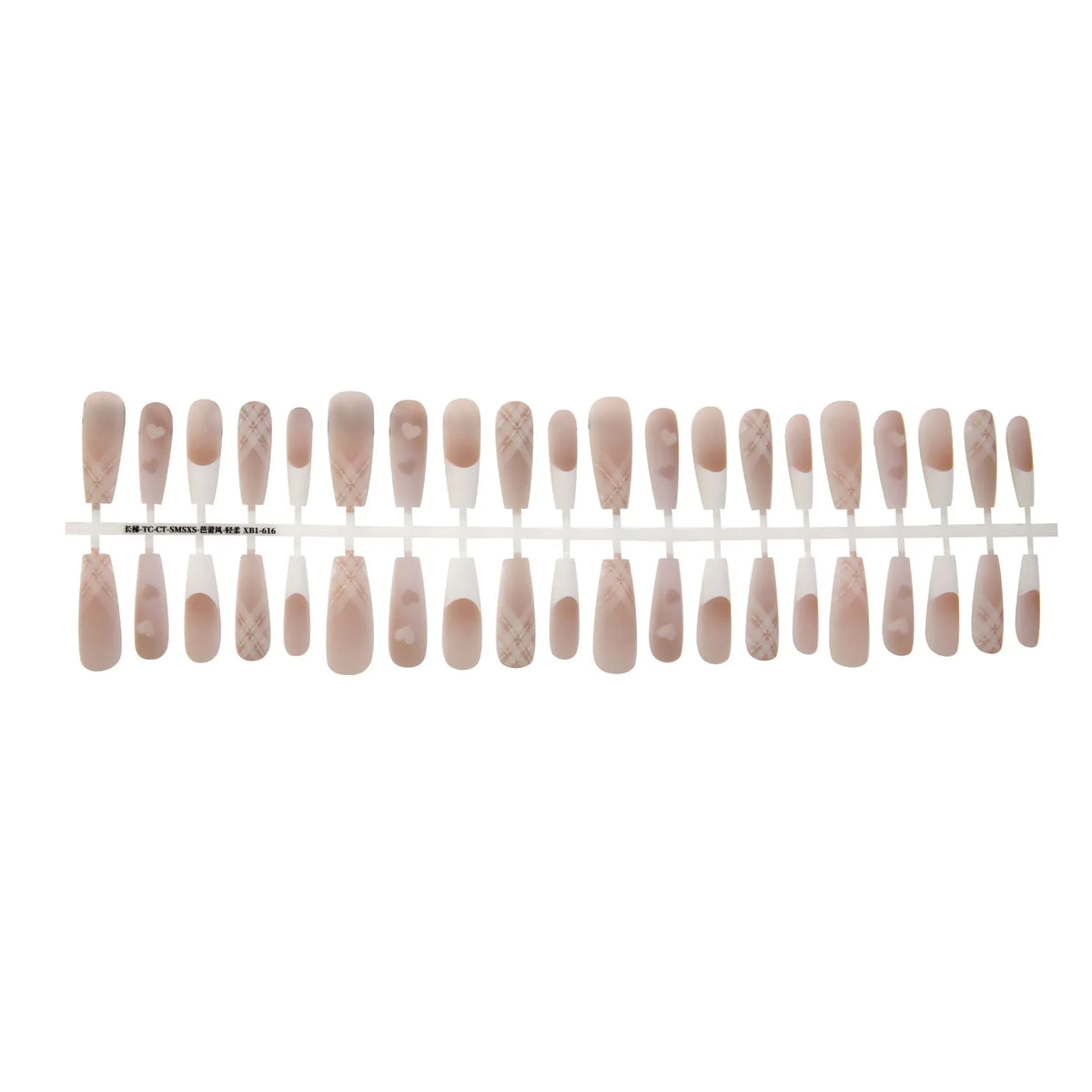 Ancient Chinese French ballet nail stickers, 40 piece set, Ballet Wind Is Gentle colour, glossy or frosted seal, SMSXS