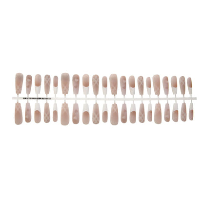 Ancient Chinese French ballet nail stickers, 40 piece set, Ballet Wind Is Gentle colour, glossy or frosted seal, SMSXS