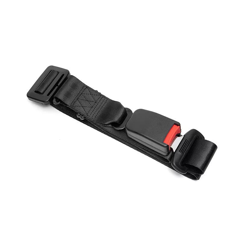 Pregnant women's safety belt with anti-strangulation design in black, beige, red, and aircraft buckle black