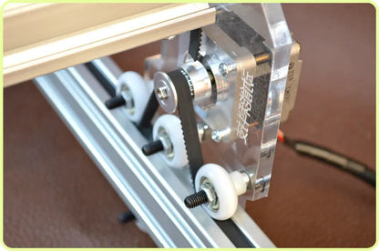 Miniature 3000mW laser engraving machine with 400mm by 300mm base plate for marking and lettering
