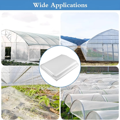 Roll of 4x8 metre plastic greenhouse insulation film for cold-proofing vegetable sheds.