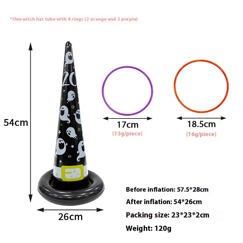 Inflatable Octopus Ferrule Throwing Toy in multiple colours for teenager ability training