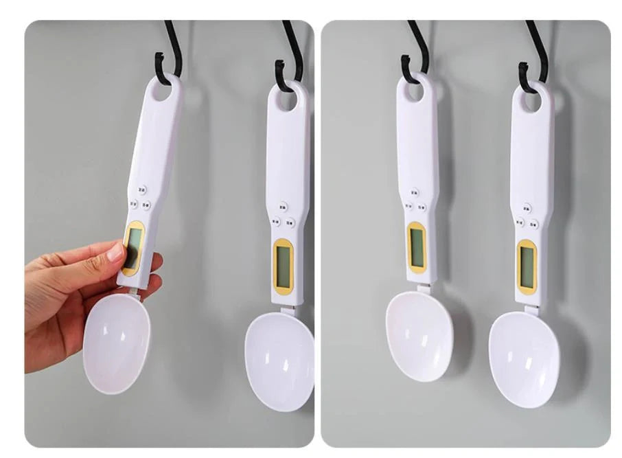 Versatile Kitchen Scale and Measuring Spoon Combo in various vibrant color options