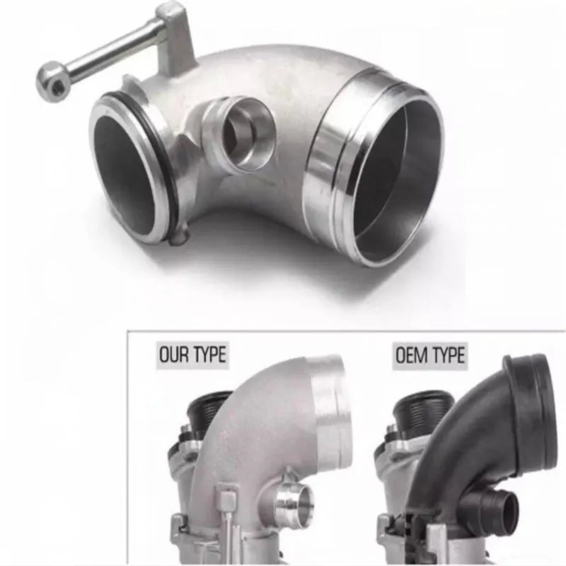 Aluminium alloy 90-degree turbo pipe elbow for car modification