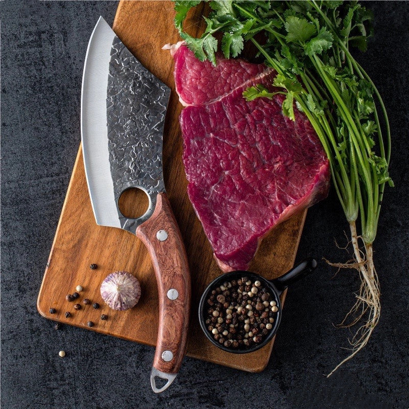 Forged Small Kitchen Knife with anti-rust blade and rosewood handle