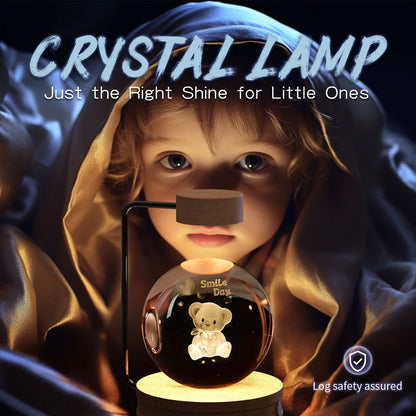 Captivating Crystal Ball Dinosaur Nightlight with Warm, Soothing Glow
