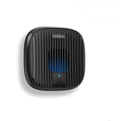 Black and wood grain ultrasonic bed vacuum cleaner for mite control on a mattress