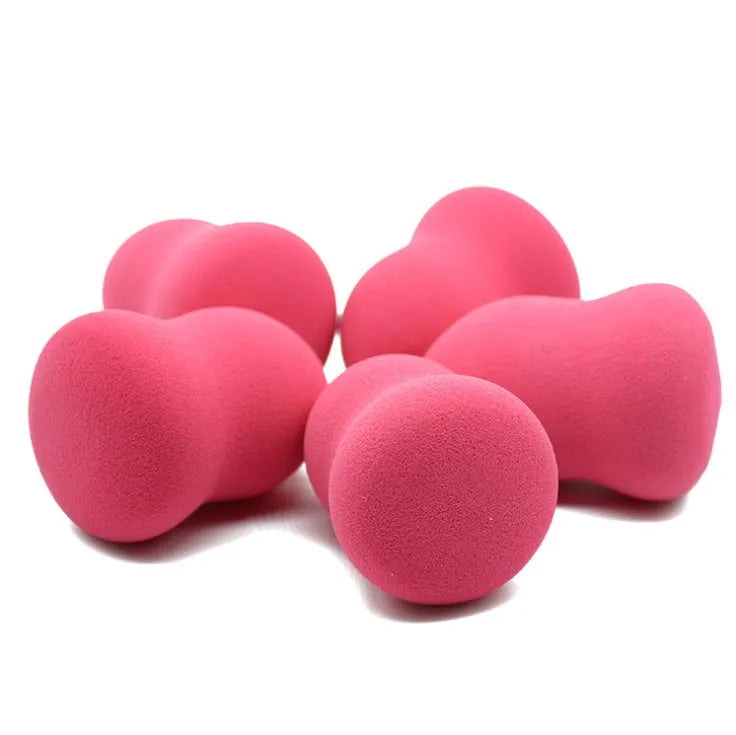 Pink hydrophilic non-latex makeup foundation sponge measuring 4x4x5.6cm for wet and dry application