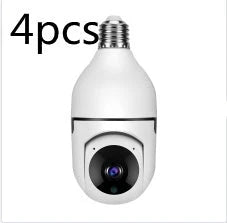Versatile 1080p Wi-Fi Camera Bulb with 4X Zoom, Automatic Tracking, Colorful Night Vision, and Alexa Integration