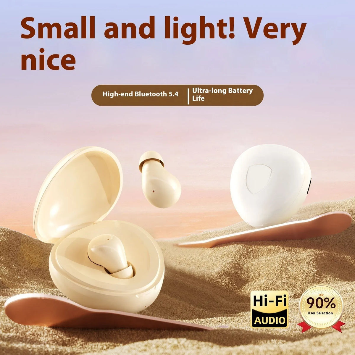Small SK40 in-ear Bluetooth headset in PC ABS housing with 10 metre range and 4-8 hour battery life