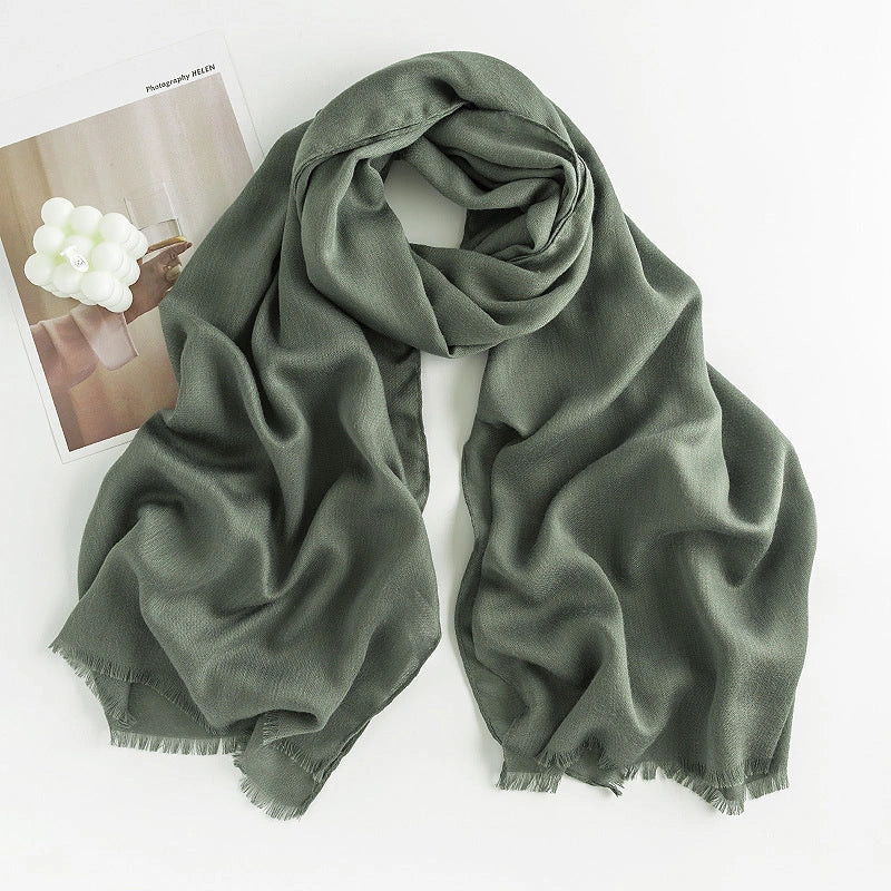 Stylish herringbone pattern artificial cashmere scarf for women in various colors