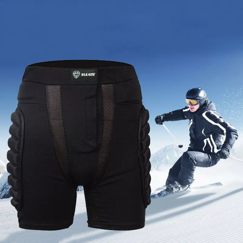 SULAITE Hip Protection Pants for roller skating and skiing in black