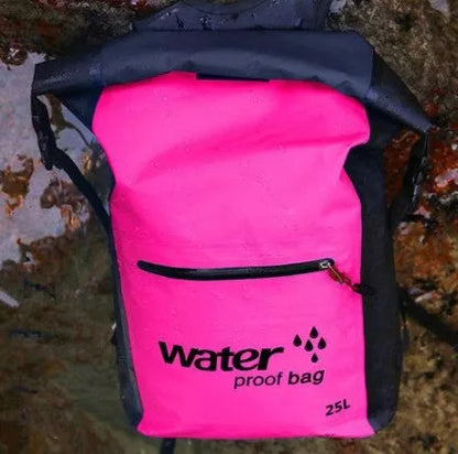 25L waterproof mountaineering bag in vibrant colors for outdoor sports