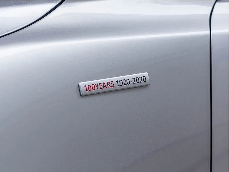 Aluminium alloy car label decoration sticker badge for Mazda Axela boot lid, available in black, blue, red and white