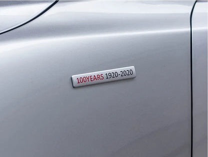 Aluminium alloy car label decoration sticker badge for Mazda Axela boot lid, available in black, blue, red and white