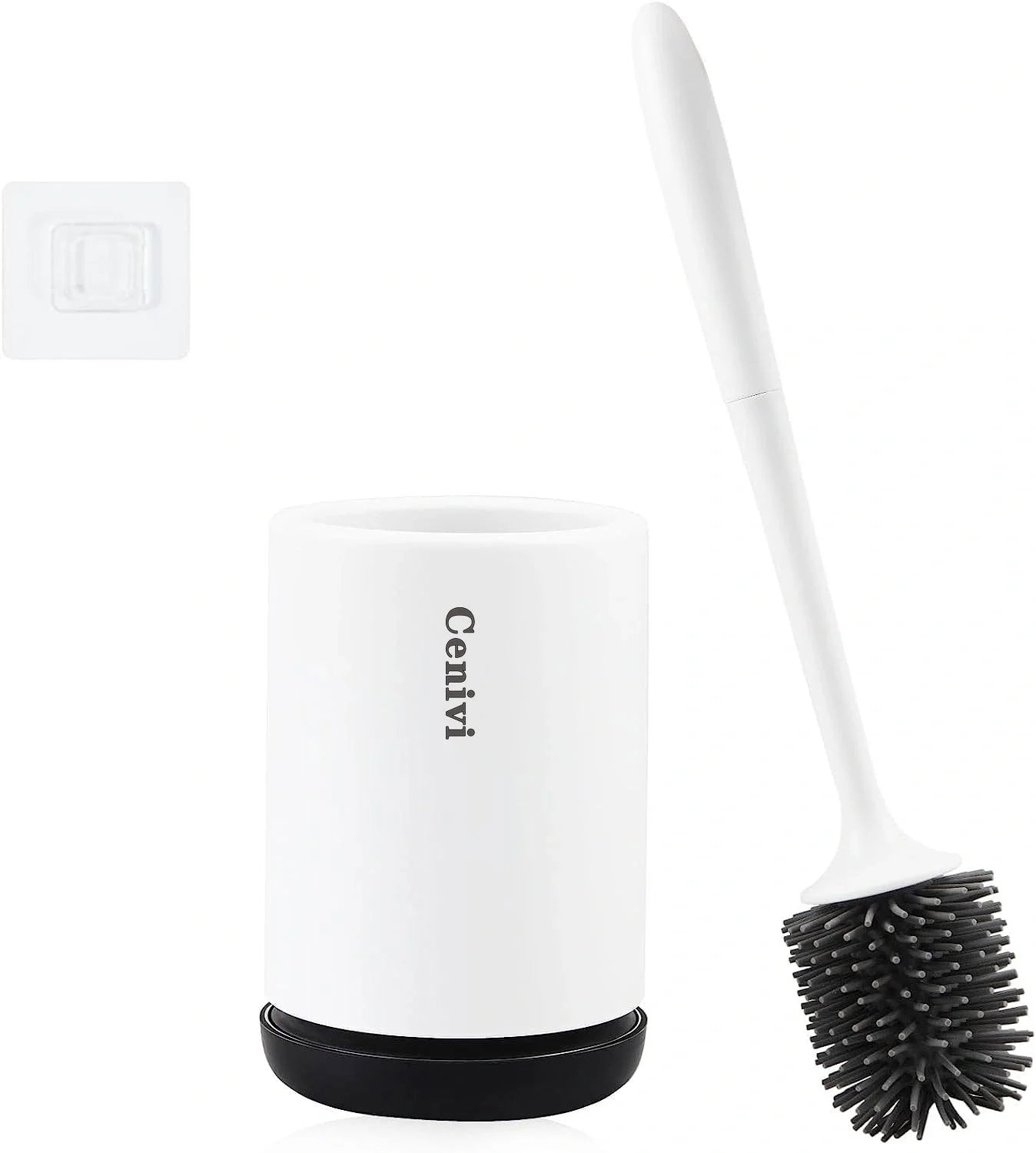 Non-stick Hair Soft Plastic Brush Head Toilet with ergonomic handle and TPR bristles for effective cleaning