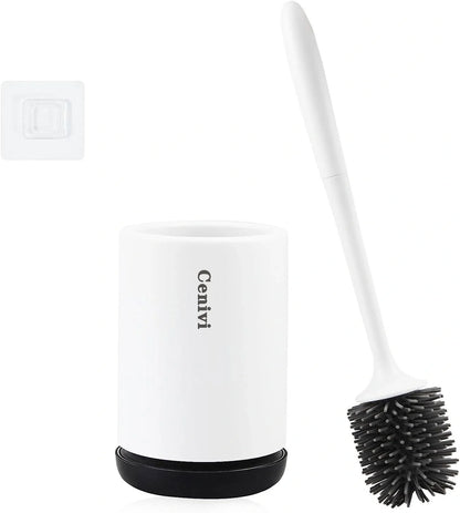Non-stick Hair Soft Plastic Brush Head Toilet with ergonomic handle and TPR bristles for effective cleaning