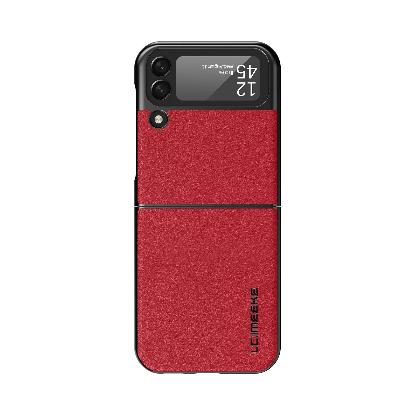 Samsung Galaxy Z Flip3 leather phone case with frosted finish in multiple colors