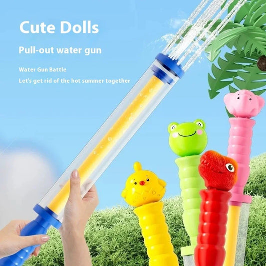 48cm pink fireworks pull water monitor toy for children's outdoor water play and developmental activities