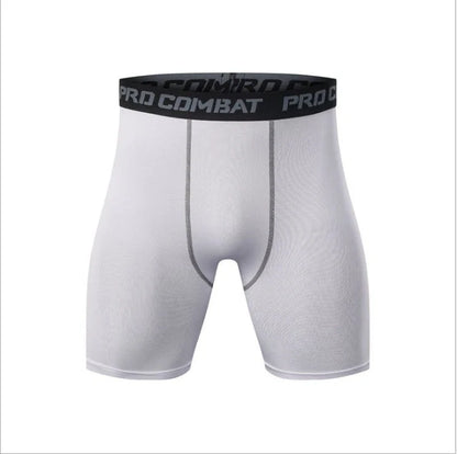 Men's black and white milk silk sports tights for spring and summer activities.