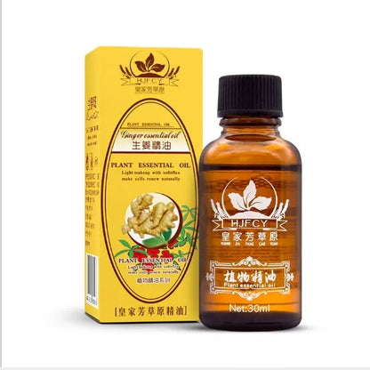 Royal Grassland Ginger Essential Oil bottle with dropper, 30ml for skin nourishment