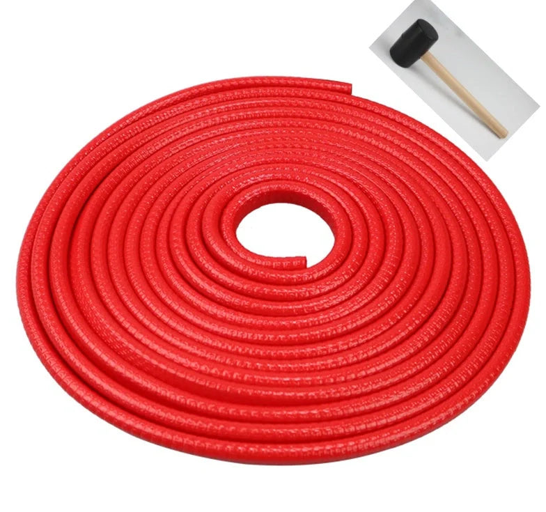 Universal car door anti-collision strip with built-in steel disc for scratch protection