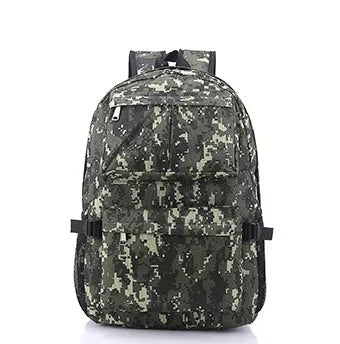 Camouflage waterproof backpack with large capacity for outdoor adventures