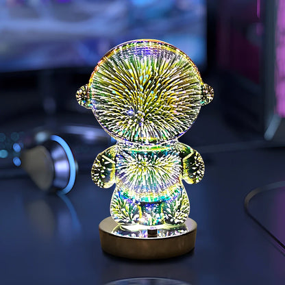 3D stereo astronaut atmosphere light with colourful lighting and touch control, 13cm wide